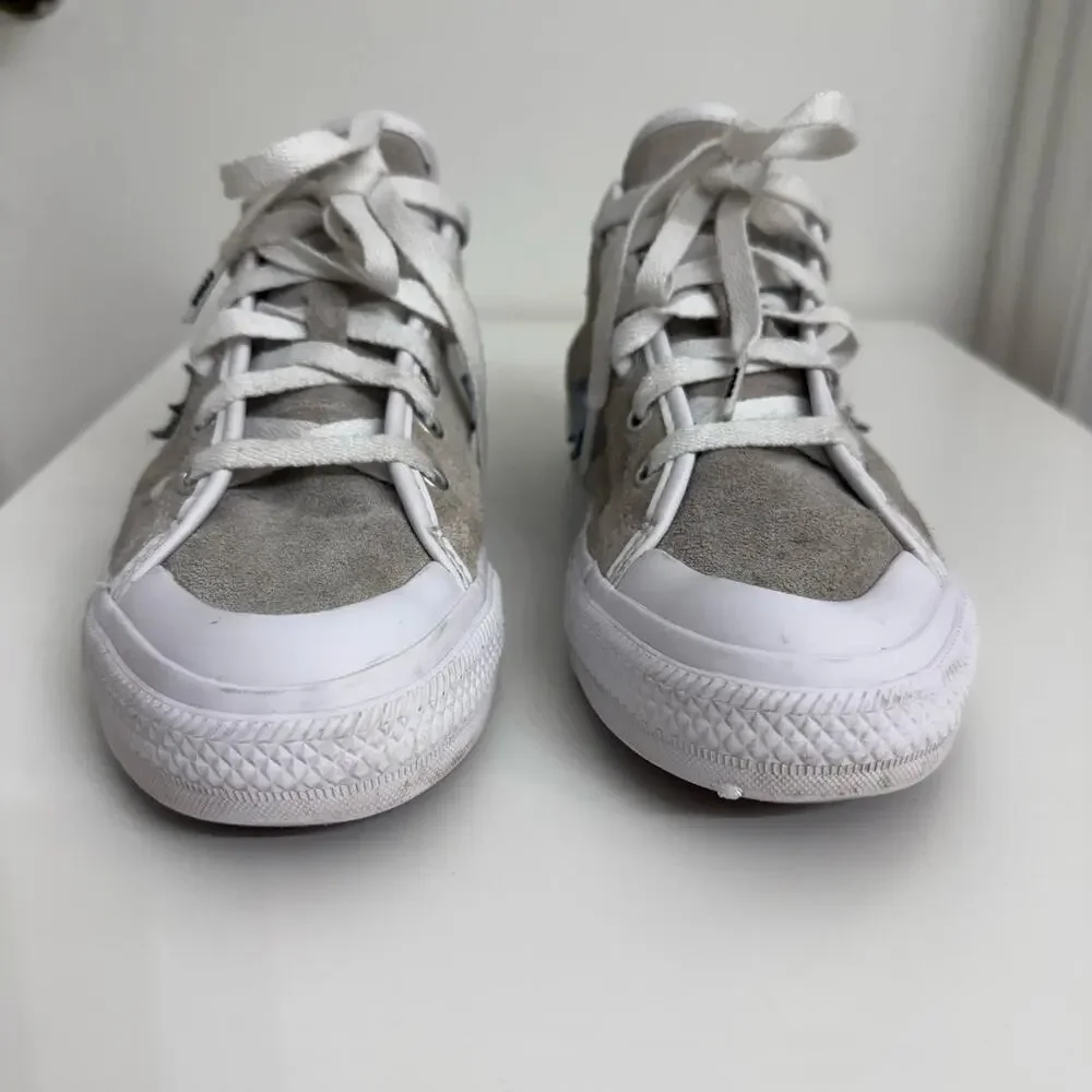 Converse x Alexis Sablone One Star Pro Mid Sneakers Gray Suede Sz 7.5